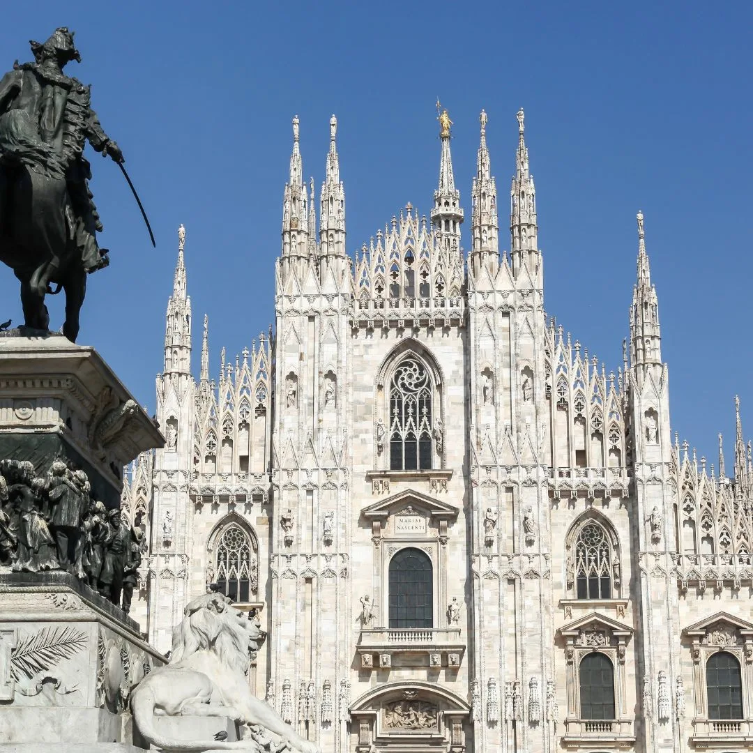 Gothic cathedral in the heart of Milan